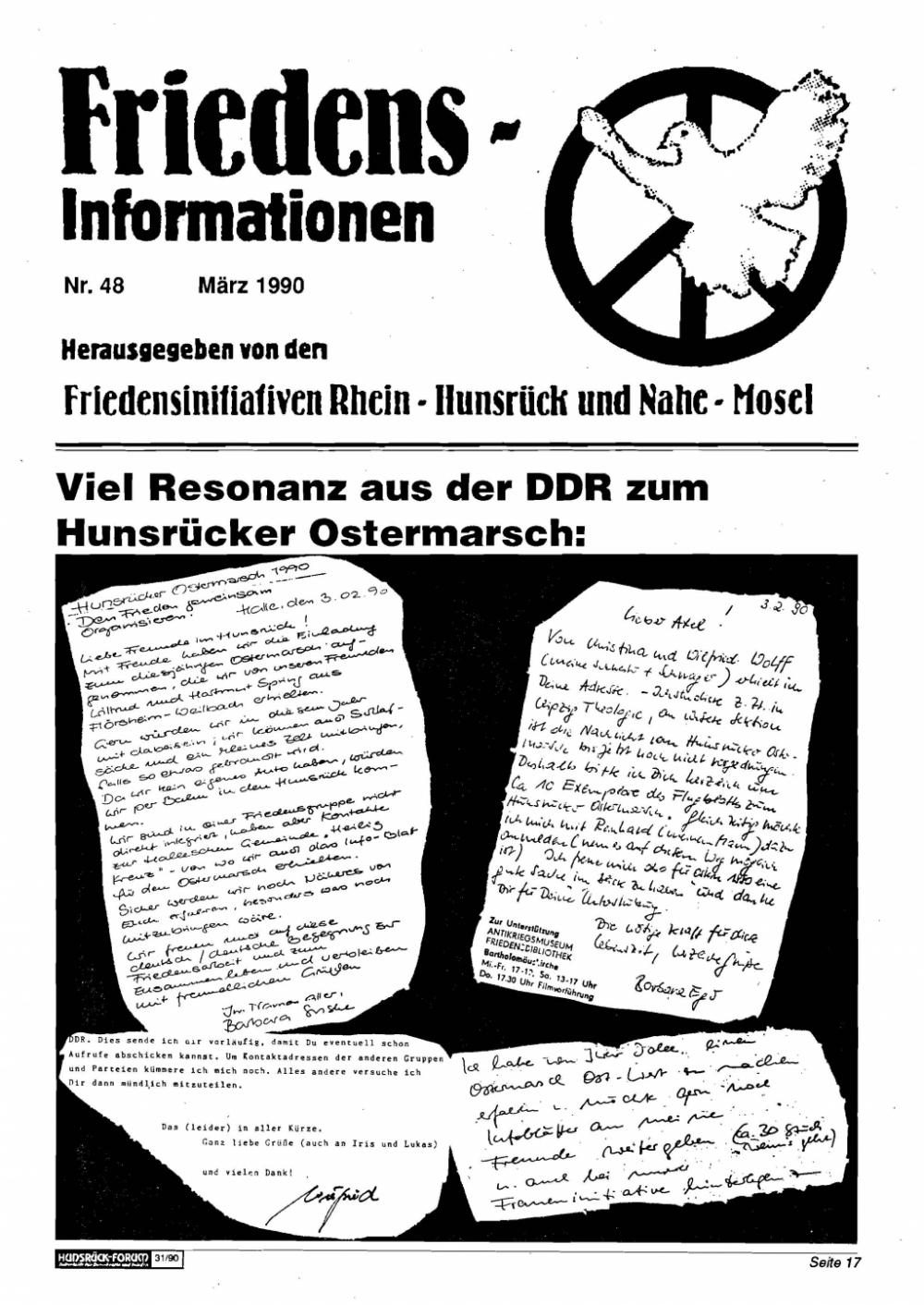 Hunsrücker Ostermarsch 1988