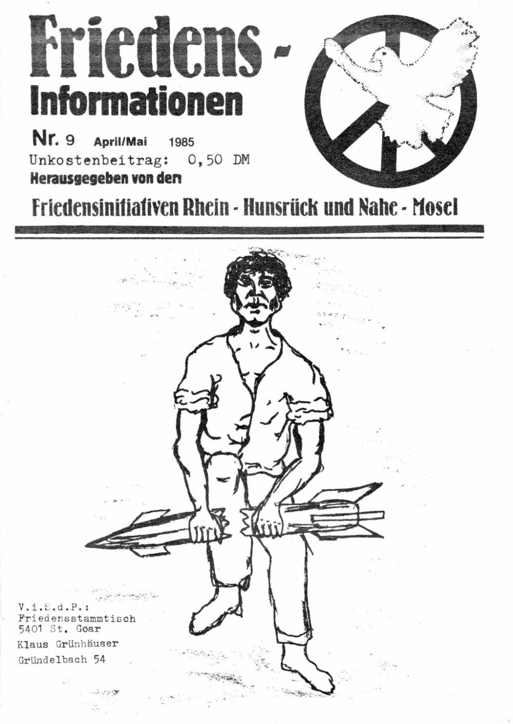 Friedensinfo 9 - April / Mai 1985