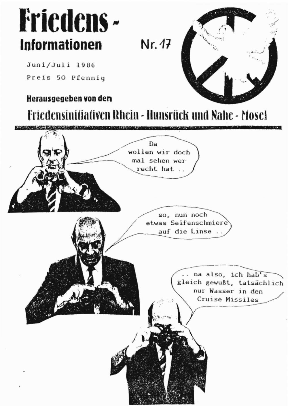 Friedensinfo 17 - Juni / Juli 1986