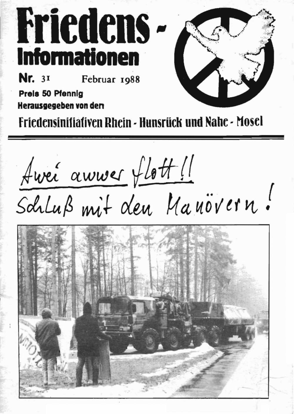 Friedensinfo 31 - Februar 1988