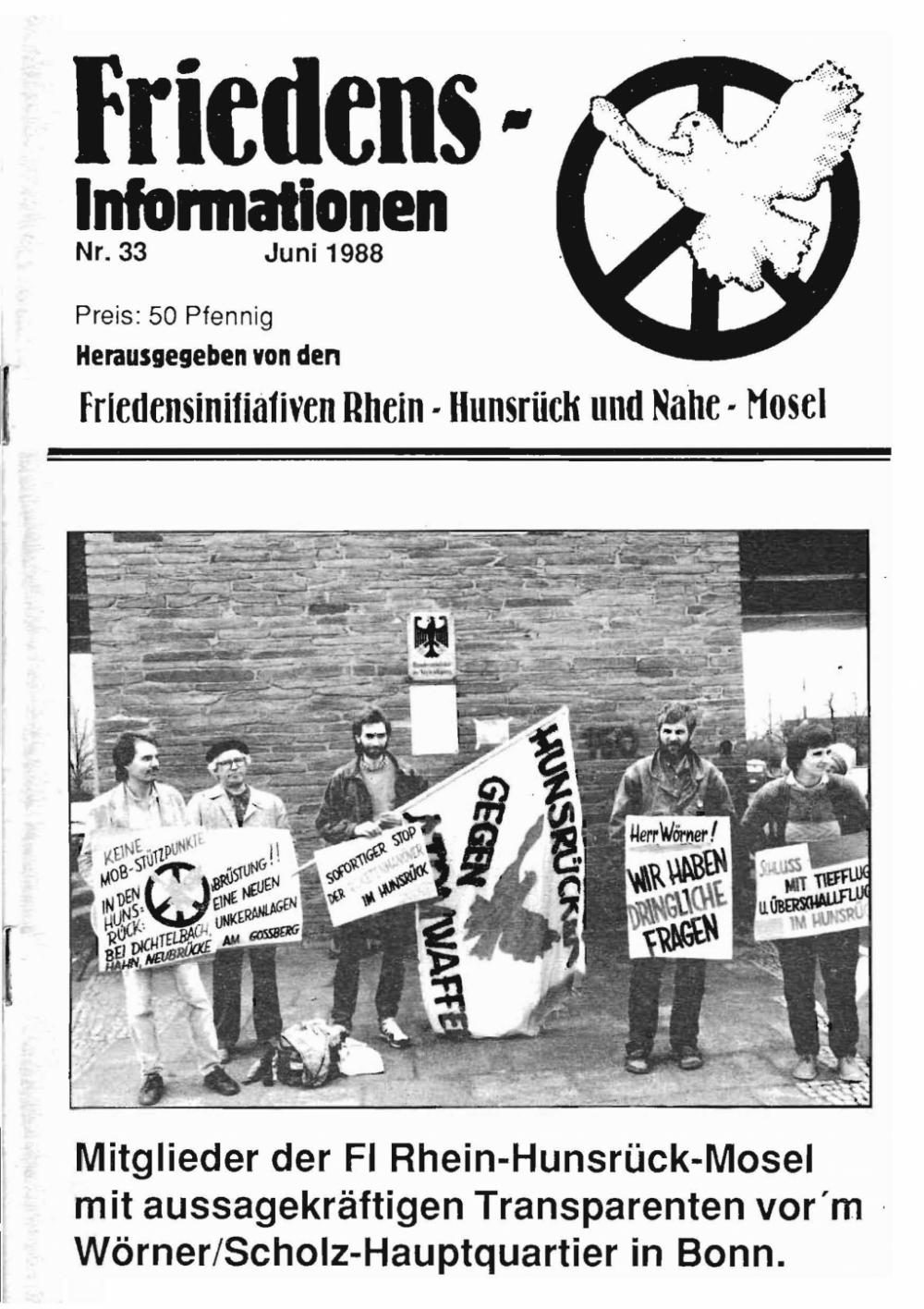 Friedensinfo 33 - Juni 1988