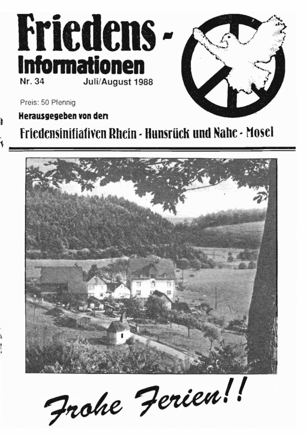 Friedensinfo 34 - Juli / August 1988