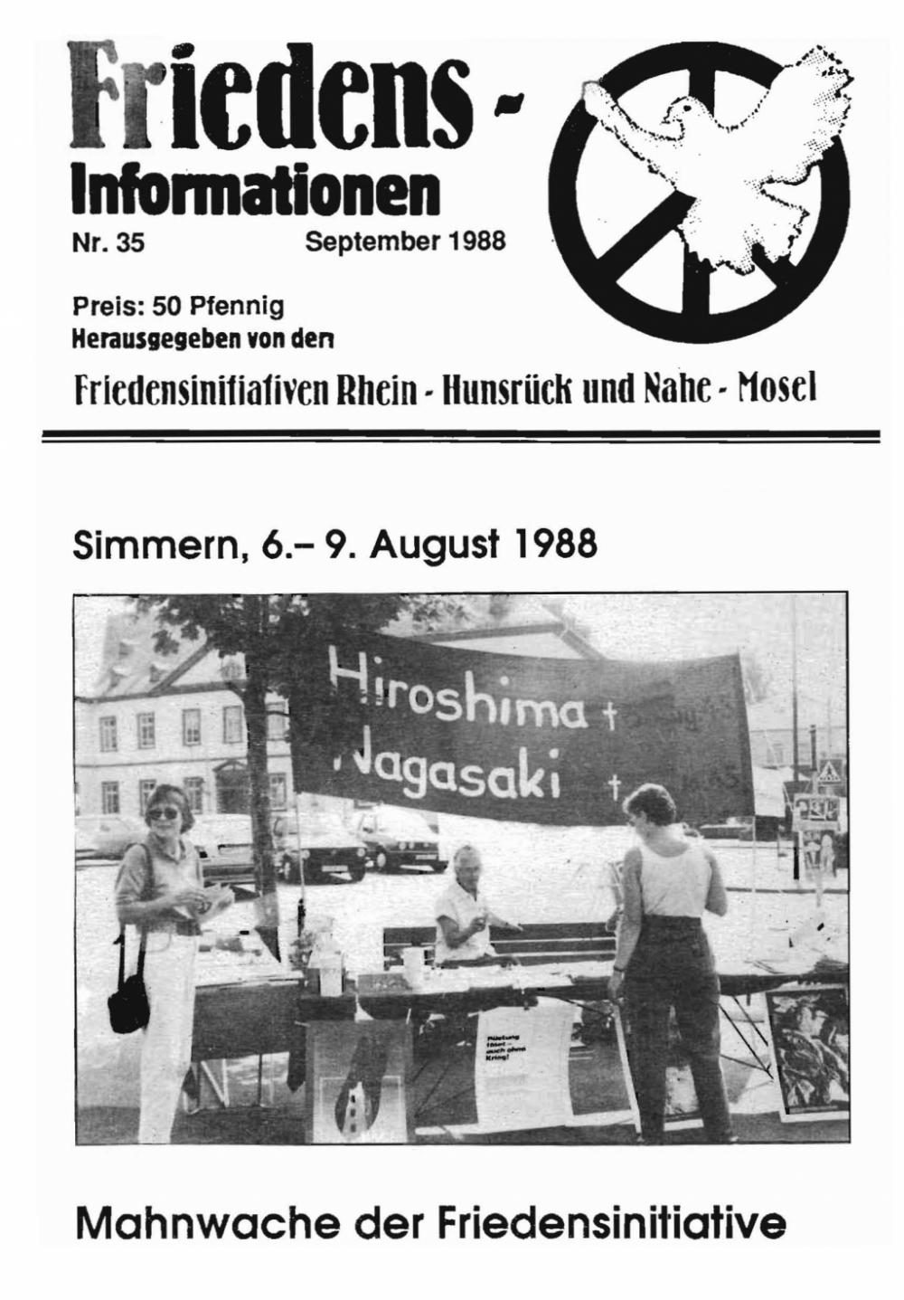 Friedensinfo 35 - September 1988