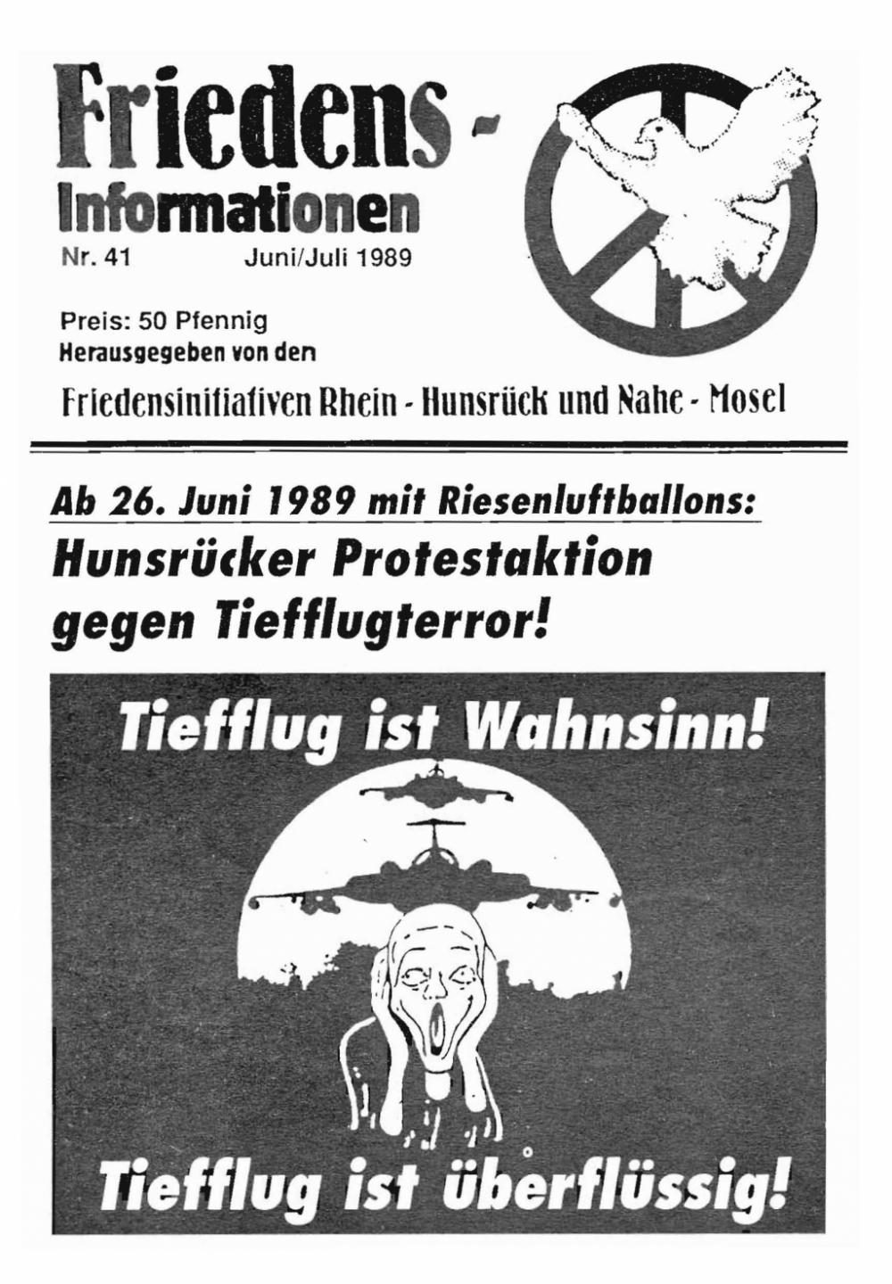 Friedensinfo 41 - Juni / Juli 1989
