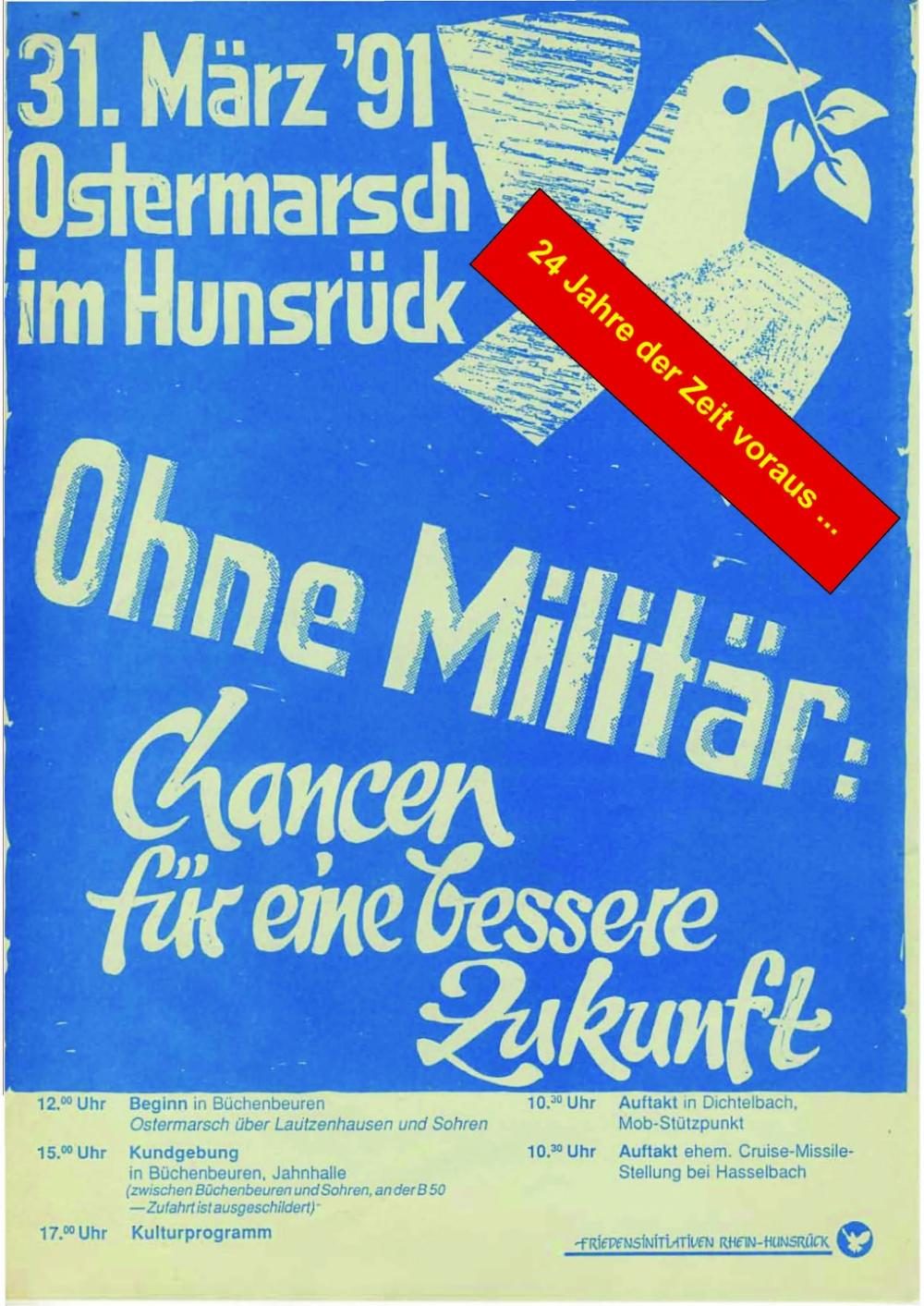 Aufruf Hunsrücker Ostermarsch 1991
