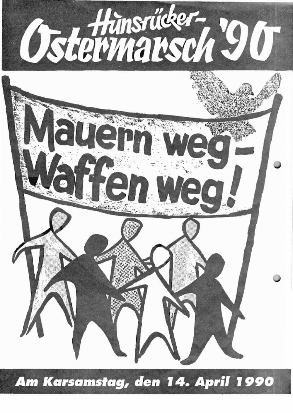 Aufruf Hunsrücker Ostermarsch 1990
