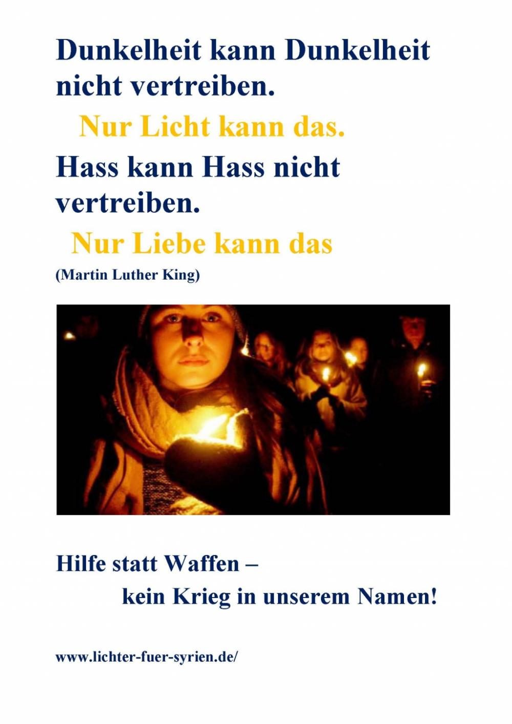 Schweigen für den Frieden