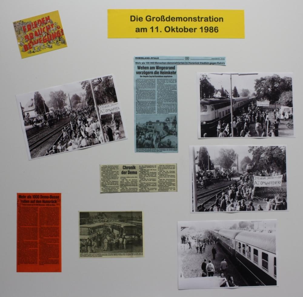 Ausstellung 25 Jahre Großdemo im Haus der regionalen Geschichte in Kastellaun