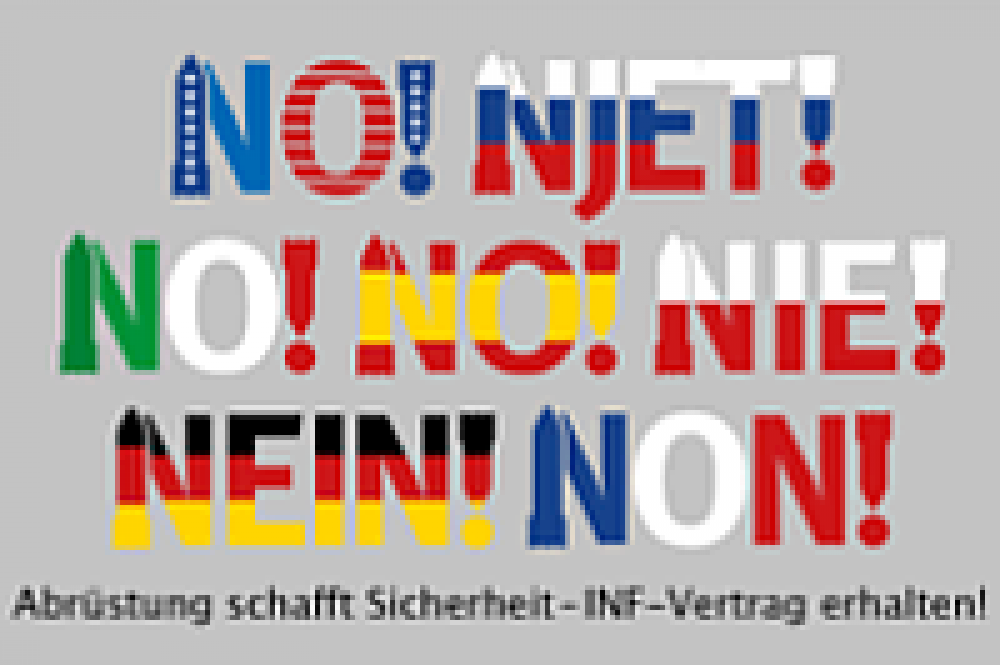 Protestaktion an die russische und amerikanische Botschaft