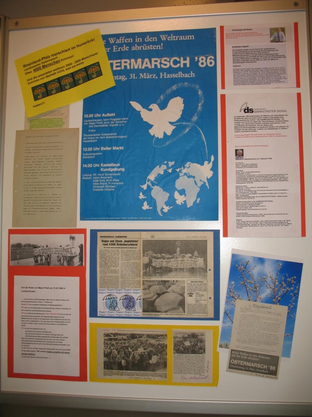 Landesweiter rheinland-pfälzischer Ostermarsch 1986 im Hunsrück