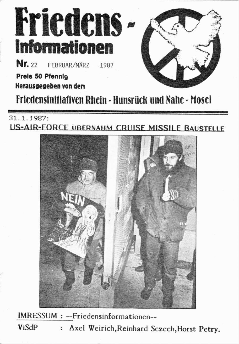 Friedensinfo 22 - Februar / März 1987