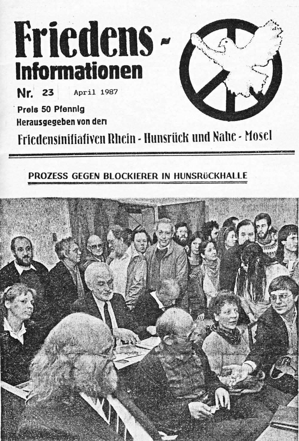 Friedensinfo 23 - April 1987