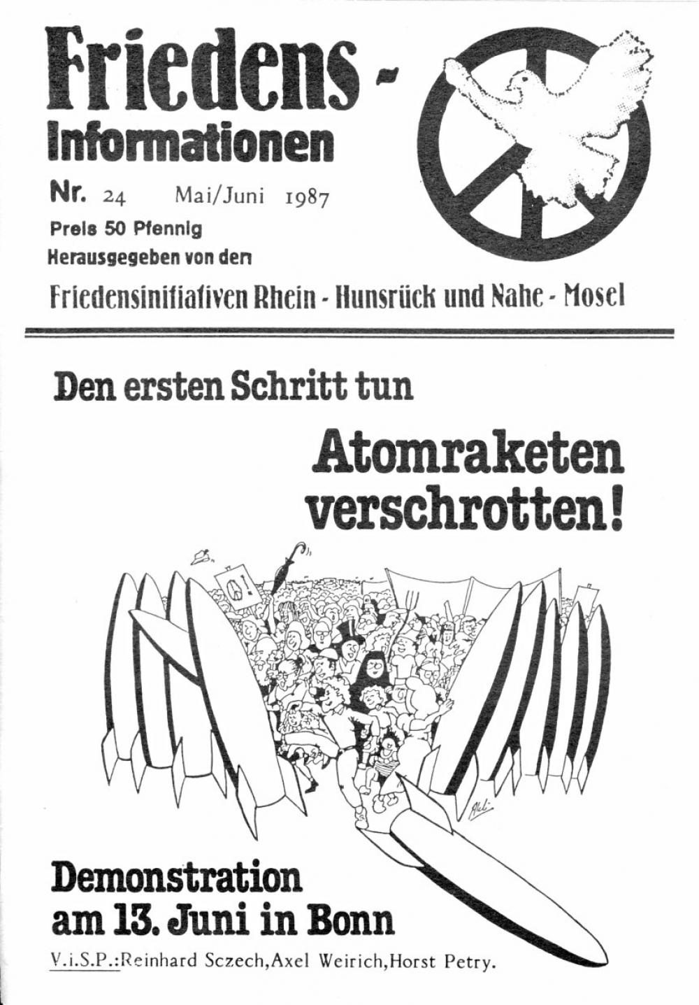 Friedensinfo 24 - Mai / Juni 1987